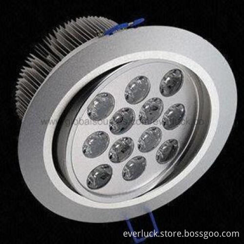 12W High-power LED Downlight with 85-265V AC Voltage